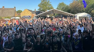 Leatherat crowd at Brasenose Fringe, Cropredy, 2025